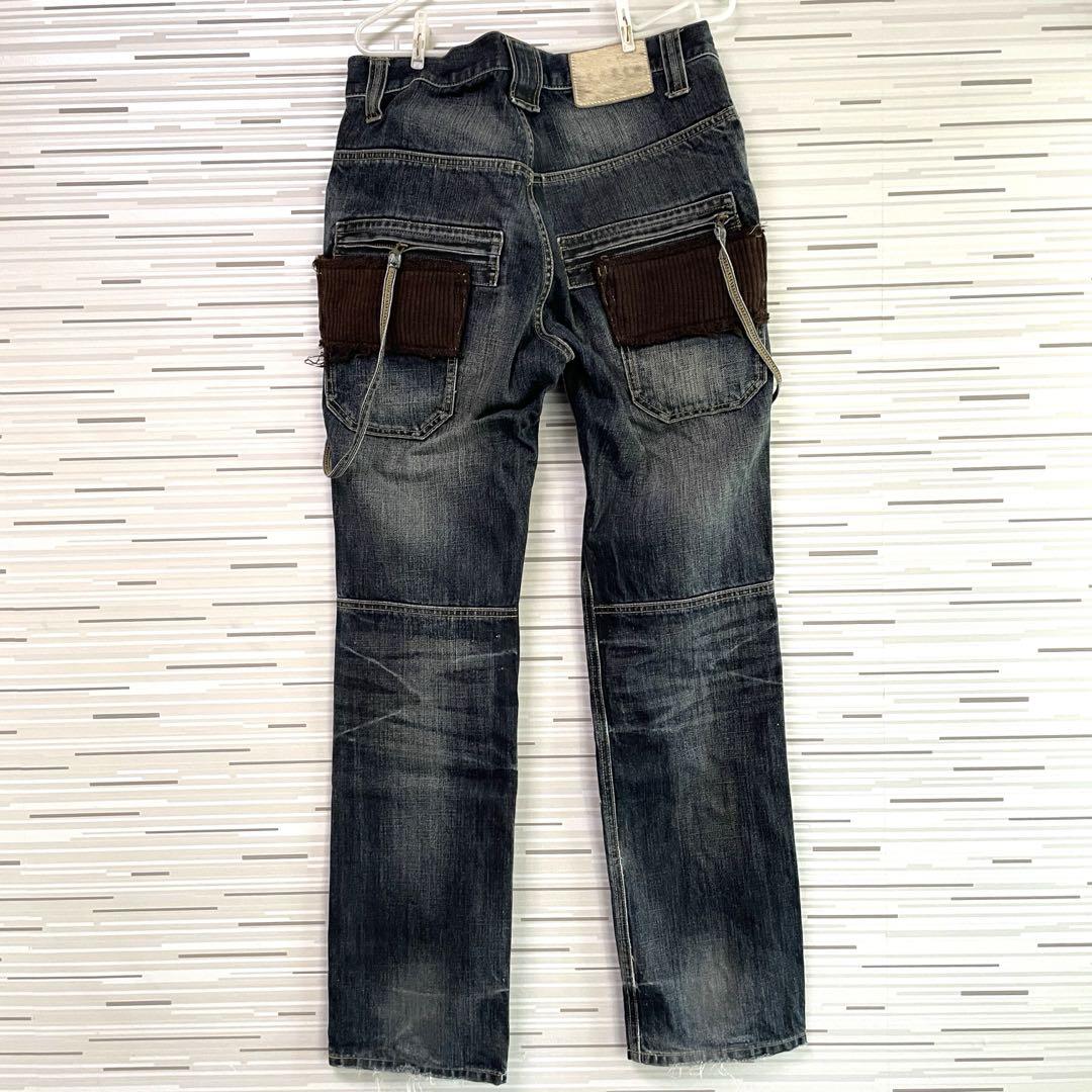 PPFM bondage denim pantsデニムパンツ ジーパン サイズS - メルカリ