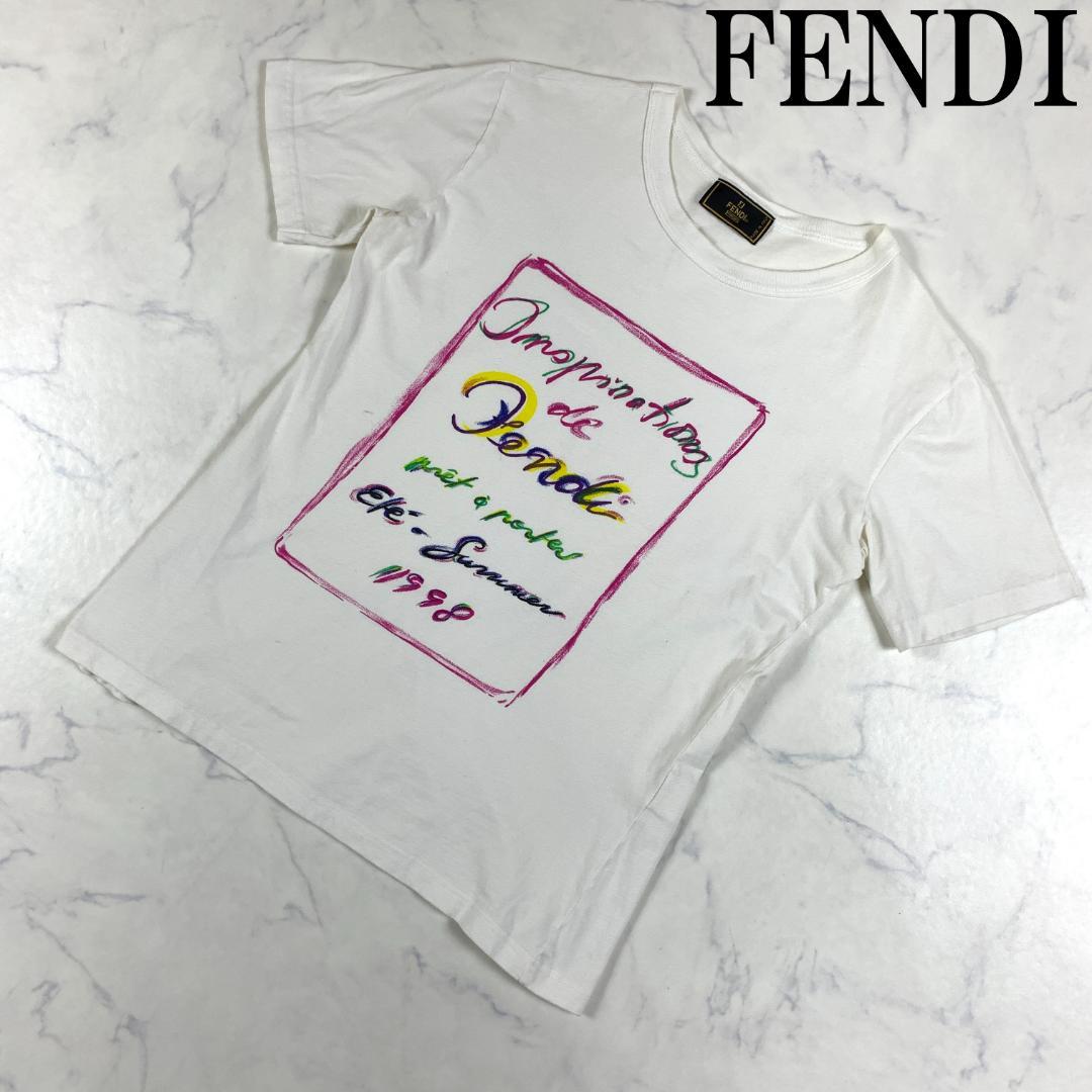 ホワイト系,M【2021秋冬新作】 LA2576 FENDI フェンディー半袖シャツ 白ホワイト プリント Tシャツ/カットソー(半袖/袖なし) レディースホワイト系M¥12,330-www.dawajen.bh ホワイト系,M【2021秋冬新作】 LA2576 FENDI フェンディー半袖シャツ 白ホワイト プリント Tシャツ/カットソー(半袖/袖なし) レディースホワイト系M¥12,330-www.dawajen.bh