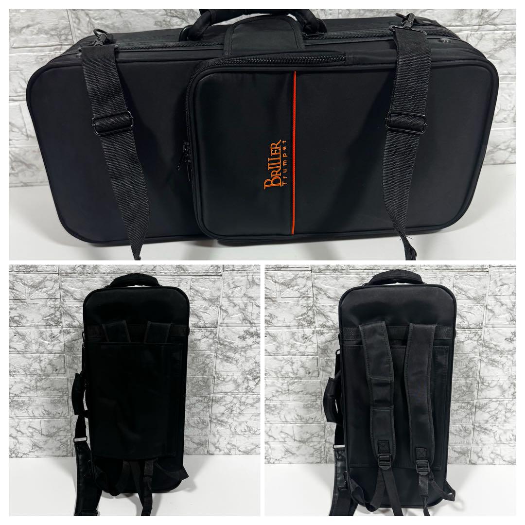 極美品　BRILLER SHINE S トランペット　B♭ ベル　1枚取り　彫刻