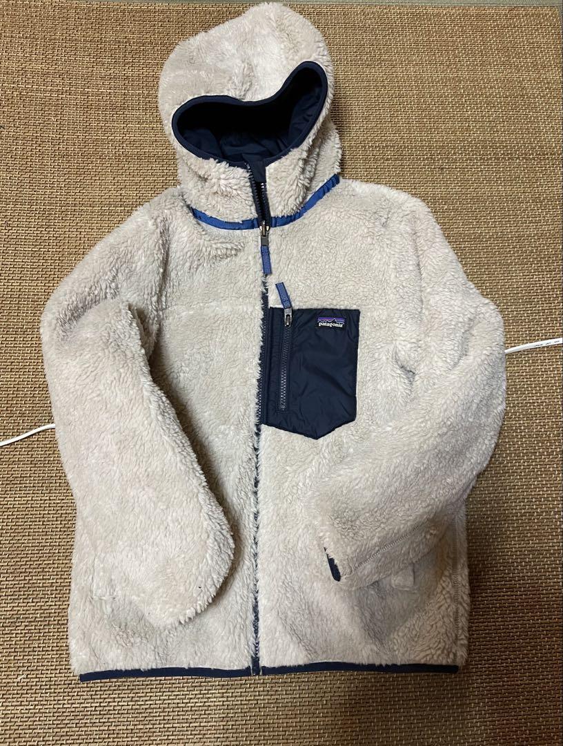 patagonia ネイビー フード付きコート