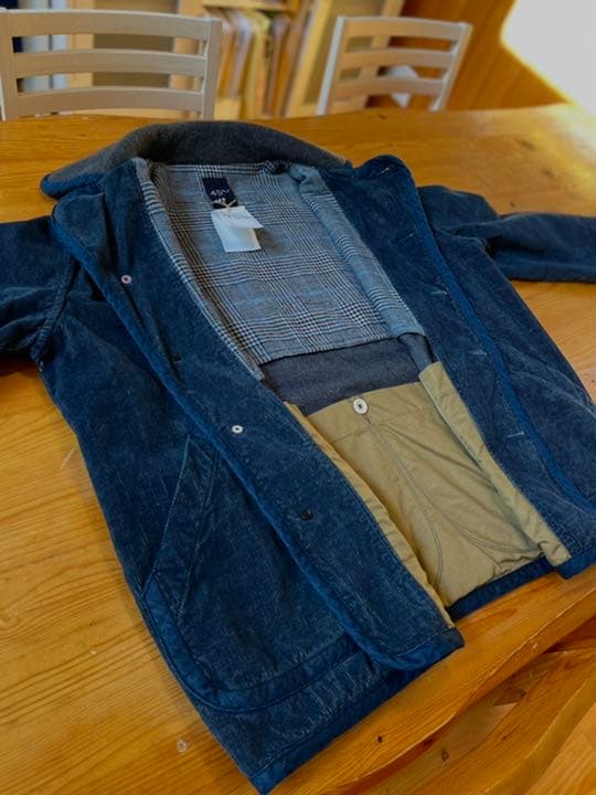 完売品【新品、未使用】45Rインディゴコーデュロイの908ヨッティング