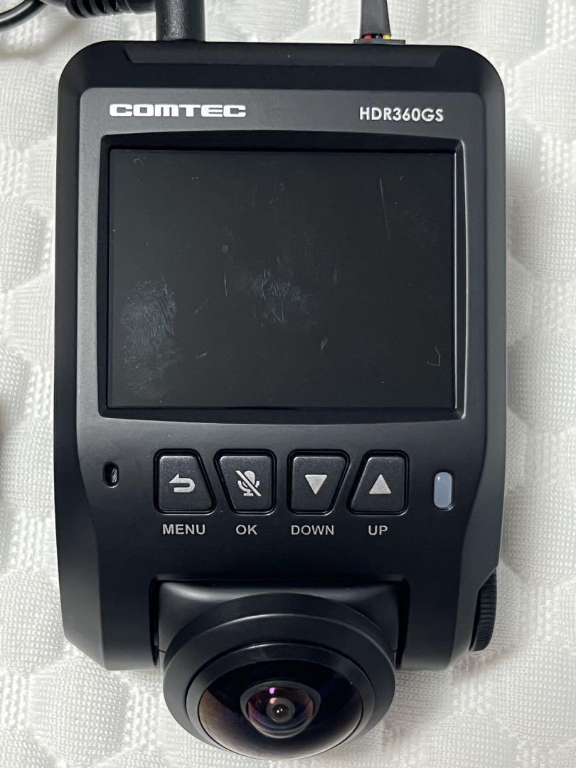 COMTEC HDR360GS ドライブレコーダーリアカメラ付き