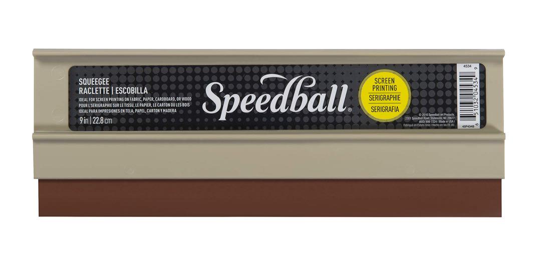 ベージュプラスチック製　ハンドルとスピードボールファブリックスキージ　9in