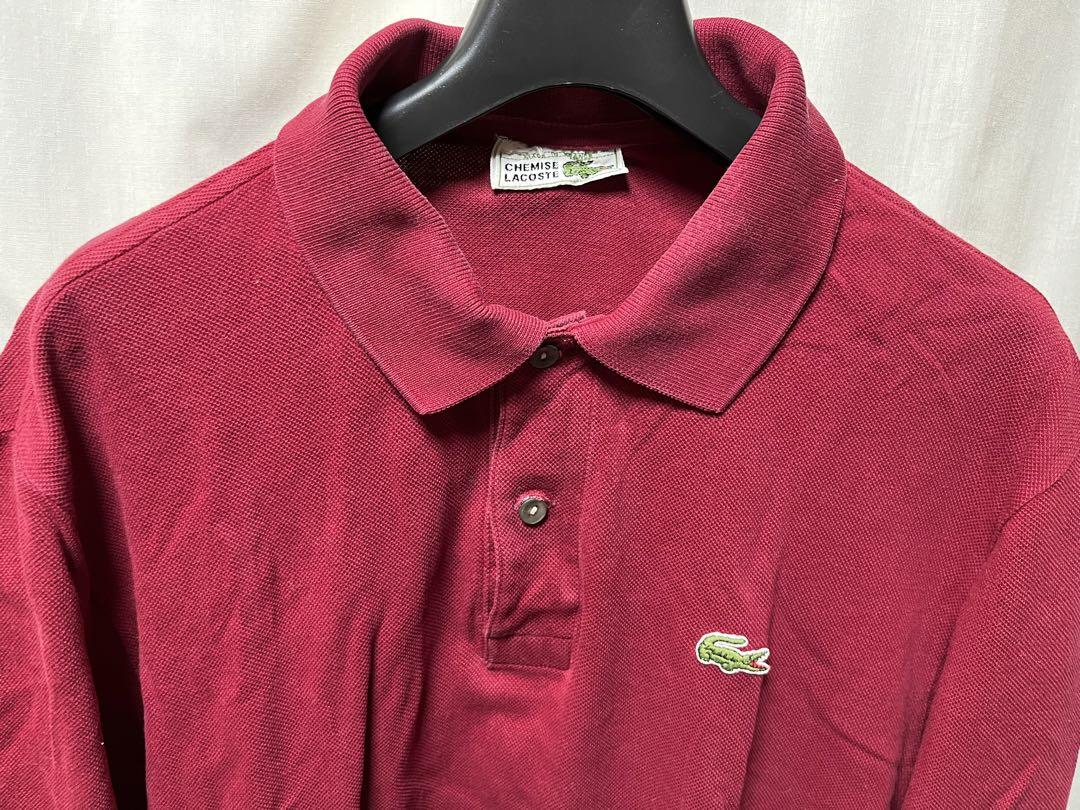【美品】80's ラコステ フレンチラコステ フランス製 長袖  赤 5
