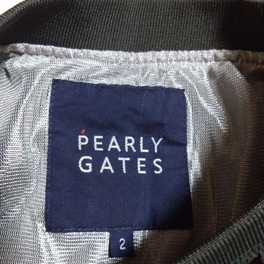 PEARLY GATES　2　(S〜M)ウインドブレーカー　89　黒×アイボリー PEARLY GATES 2 (S〜M)ウインドブレーカー 89 黒×アイボリー
