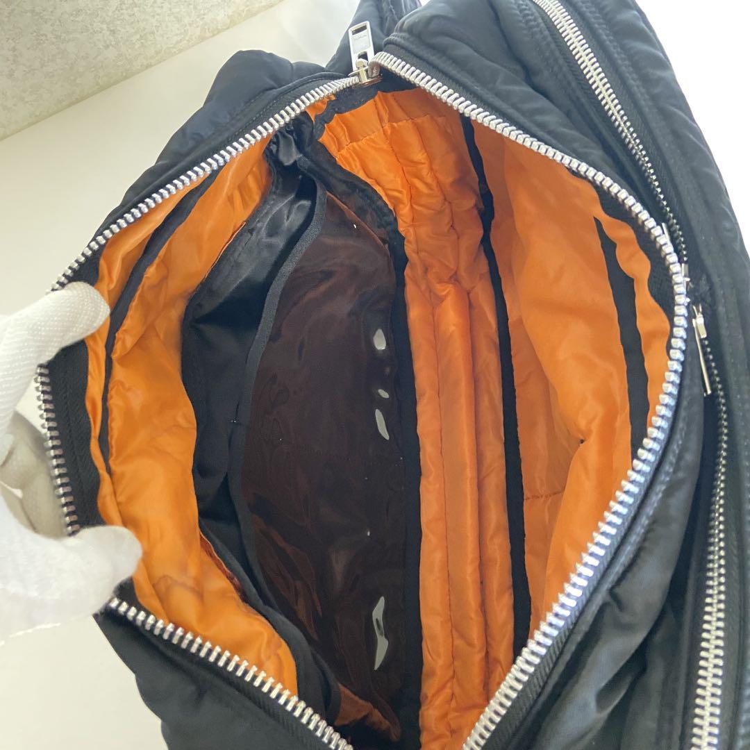 PORTER TANKER ショルダーバッグ XL A4 ブラック 2層 拡張可