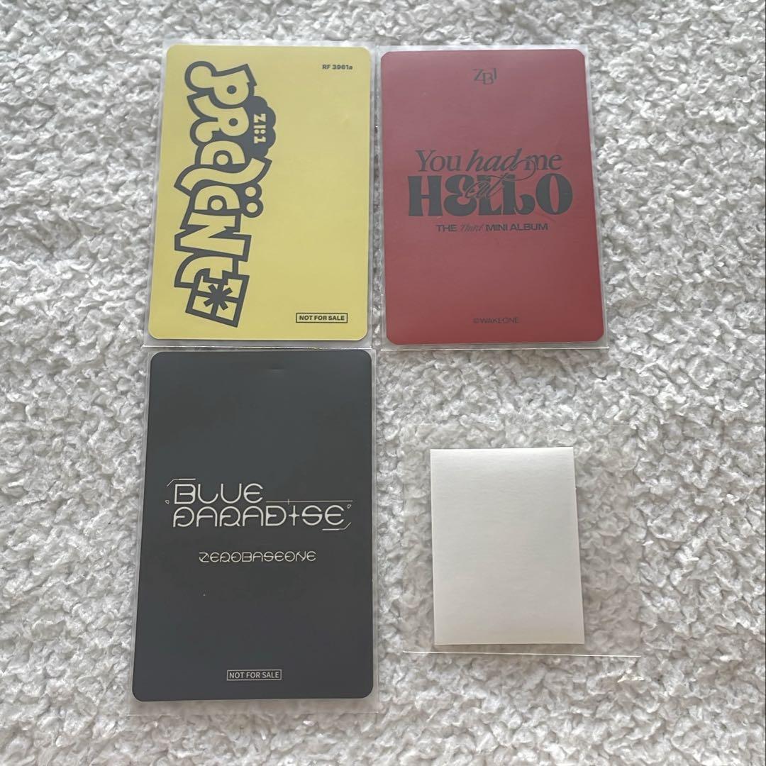 zerobaseone zb1 ハンビン トレカ セット - メルカリ