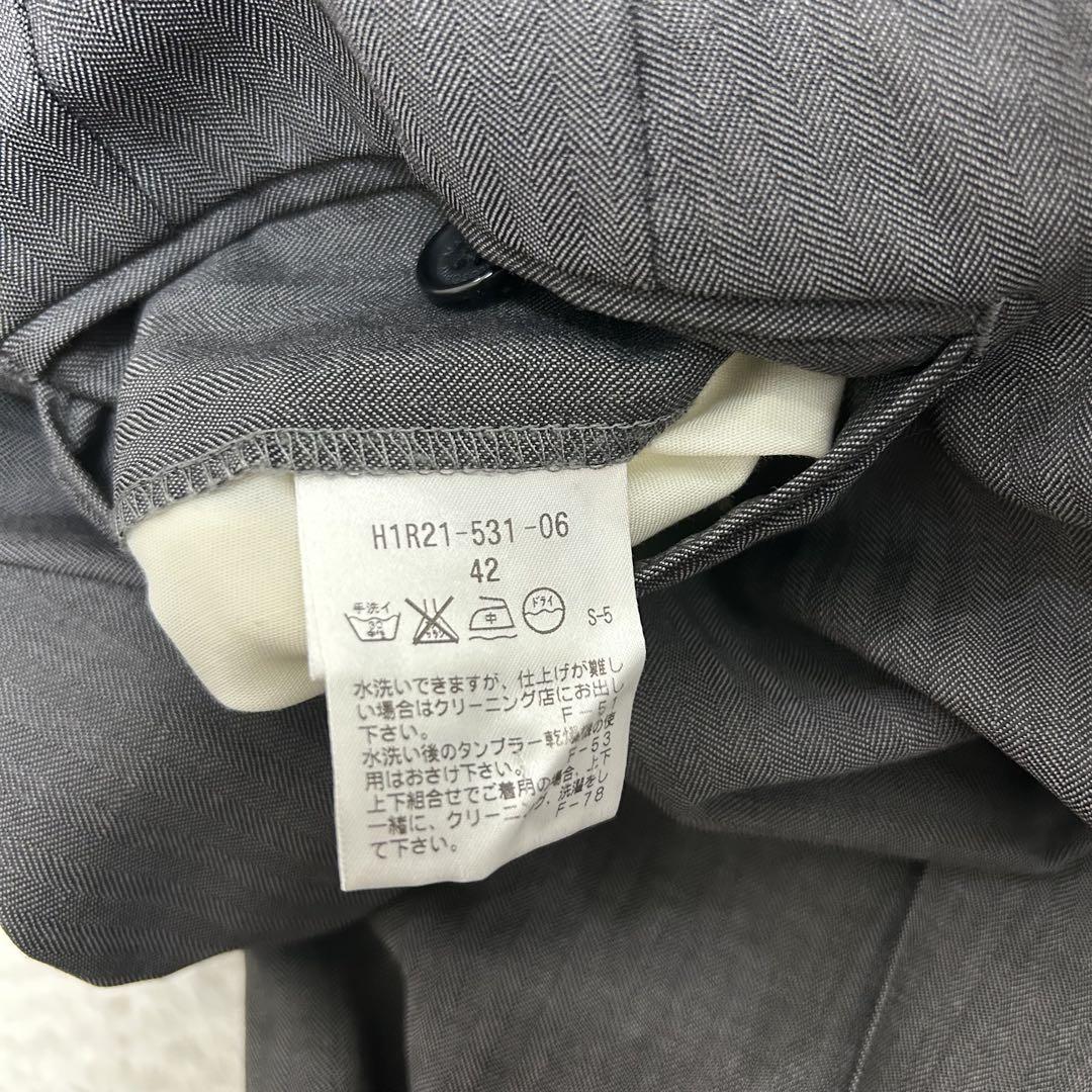 【美品】マッキントッシュフィロソフィー スーツ　セットアップ グレー　XL