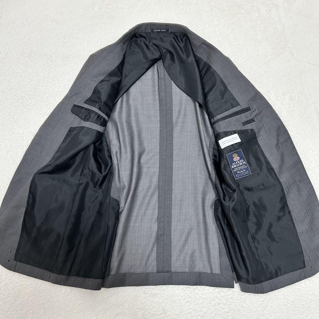 【美品】マッキントッシュフィロソフィー スーツ　セットアップ グレー　XL
