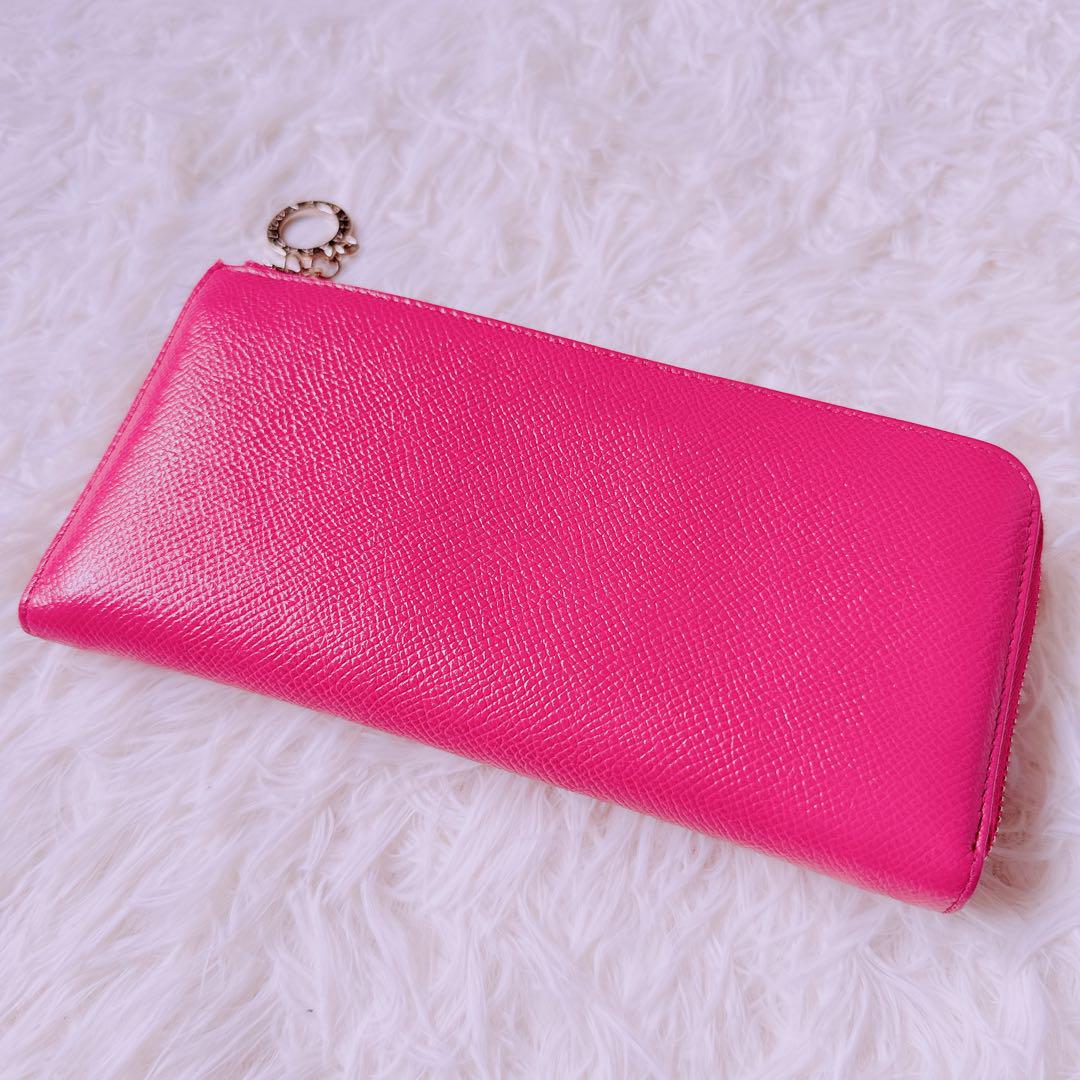 ✨極美✨BVLGARI ブルガリ レザー L字ファスナー 長財布 札