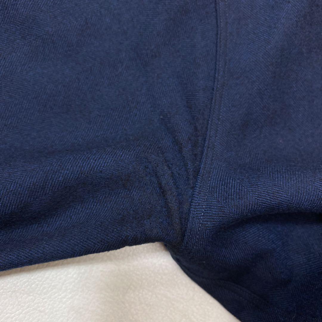 Honor gathering ファインウール ストレッチ ノーカラーシャツ