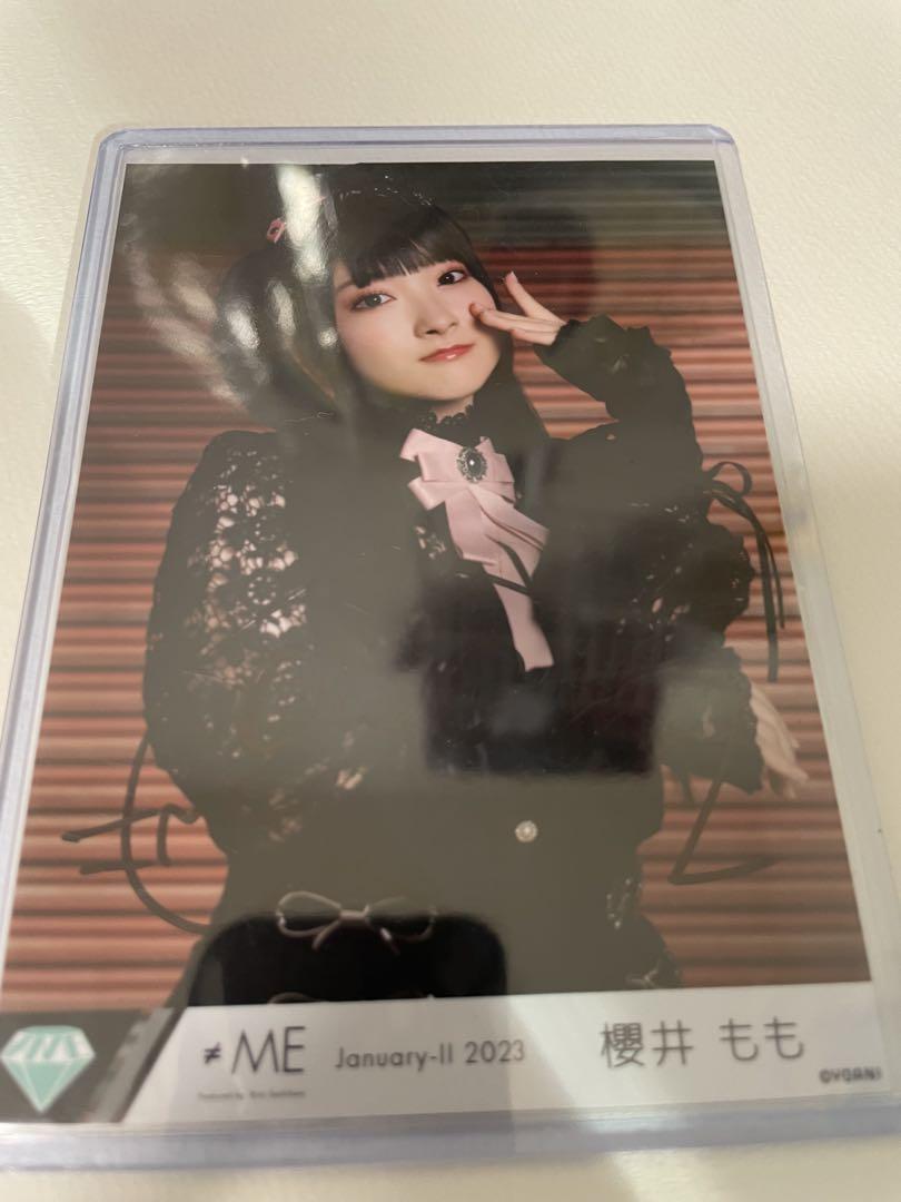 ≠ME ノイミー 櫻井もも 生写真 桃色デイブレイク② ヨリ 直筆サイン