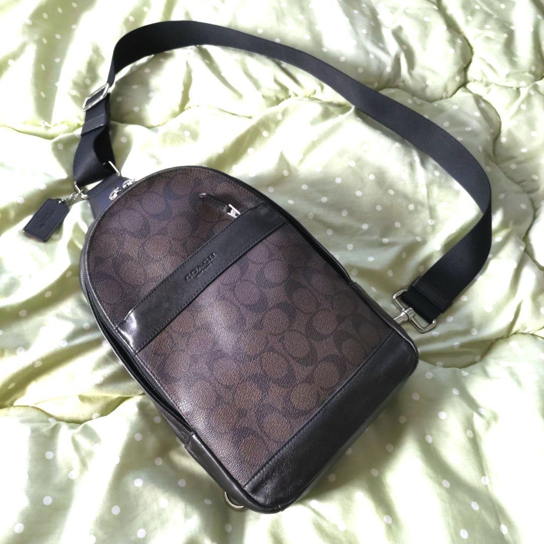 ✤美品✤ COACH コーチ ボディバッグ シグネイチャー ショルダー