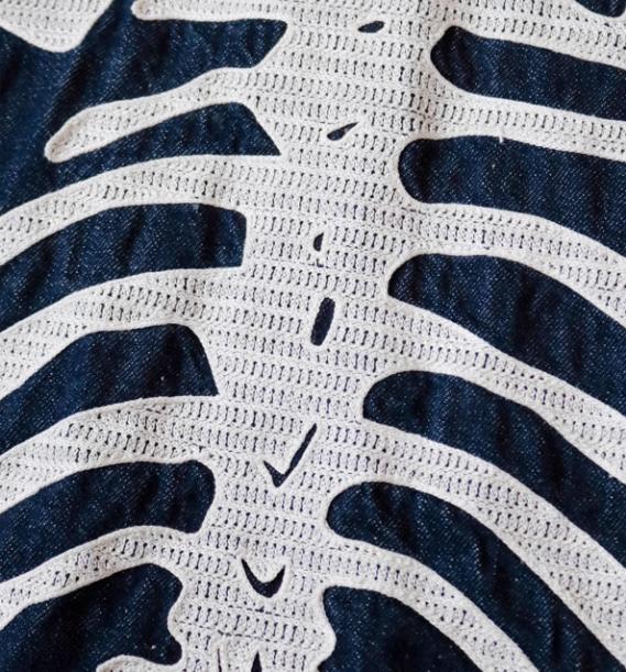 KAPITAL 平田和宏 リバーシブル デニム ボーン刺繍 ルーズジャケット KAPITAL 平田和宏 リバーシブル デニム ボーン刺繍 ルーズ