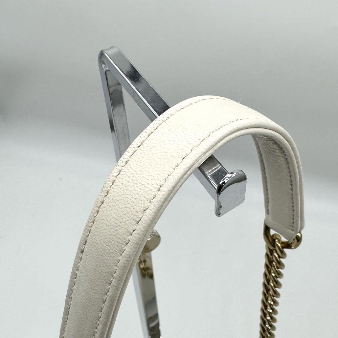 現行品【極希少】PRADA チェーンショルダーバッグ ギャザー ゴールド