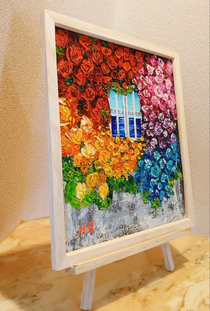 油絵 絵画【バラの先に見える海】 | ksl-logistics.co.id