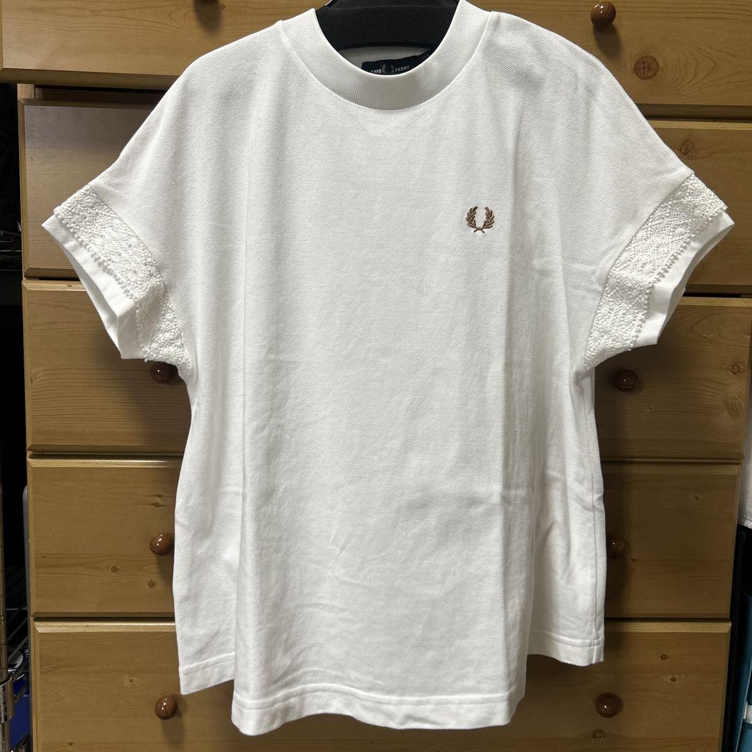 フレッドペリー 袖レースTシャツトップス