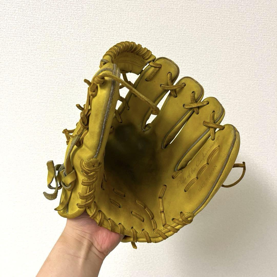014 ハイゴールド 型良 即戦力 硬式 内野手用グローブ