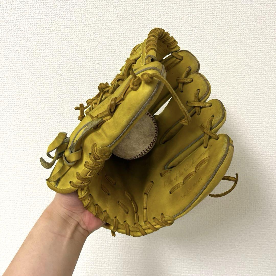 014 ハイゴールド 型良 即戦力 硬式 内野手用グローブ