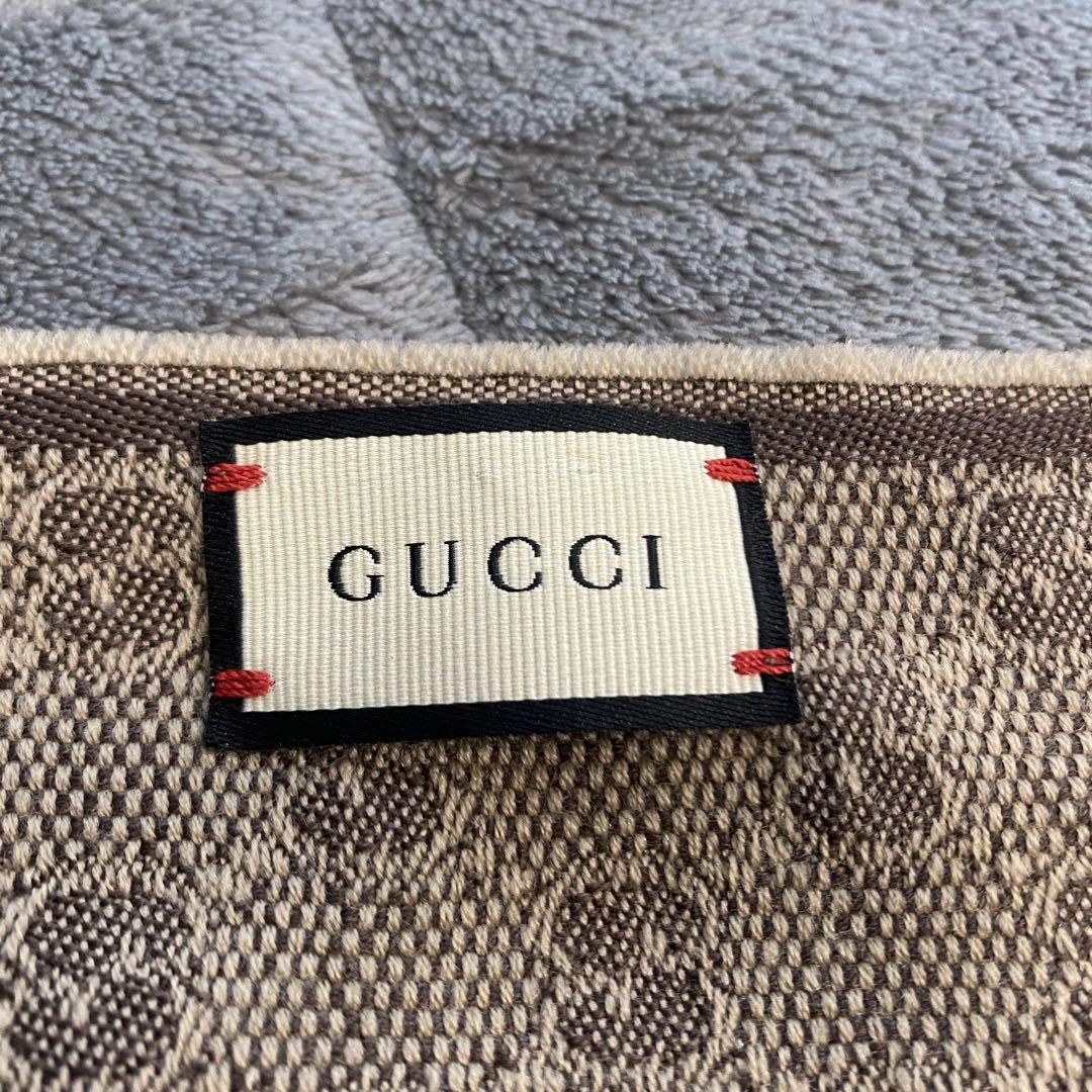 GUCCI GGパターン マフラー ウール カシミヤ