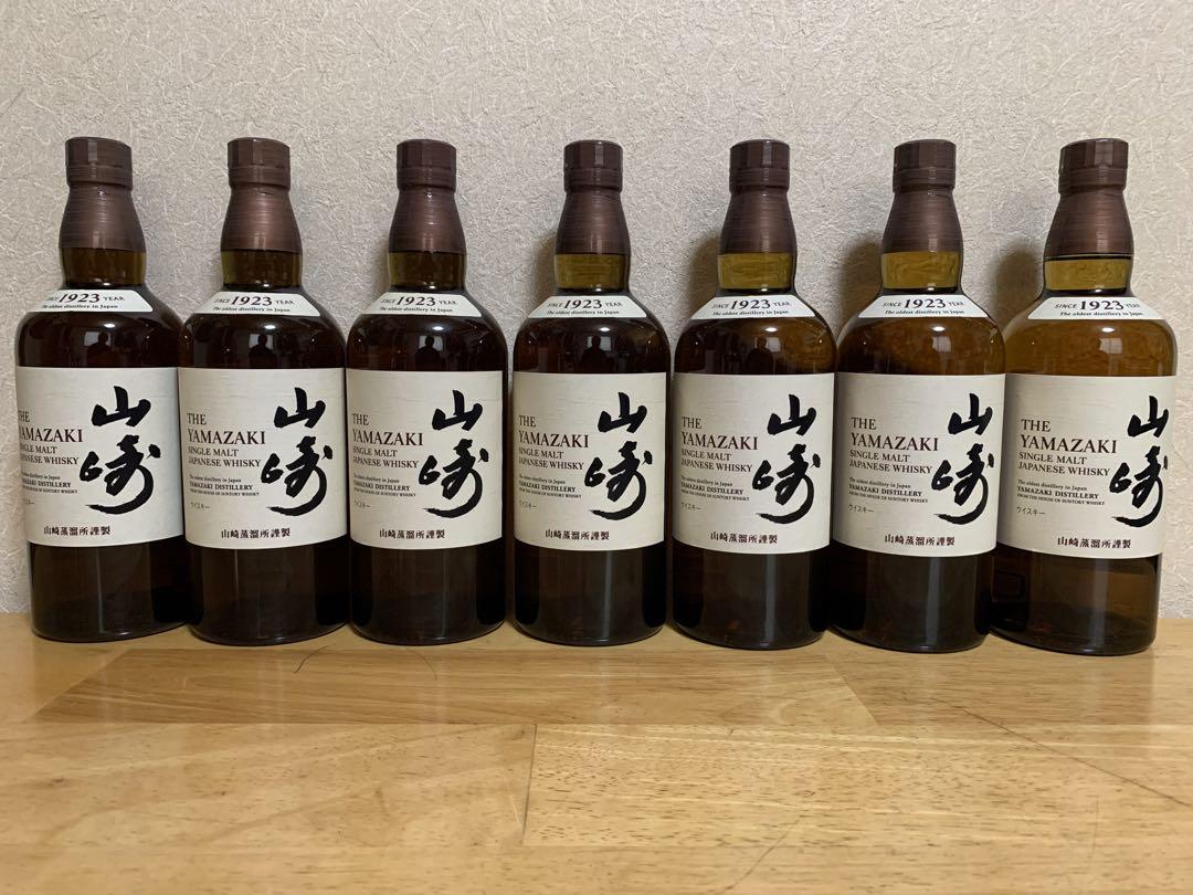 サントリー 山崎 シングルモルト ウイスキー 43度 700ml ７本