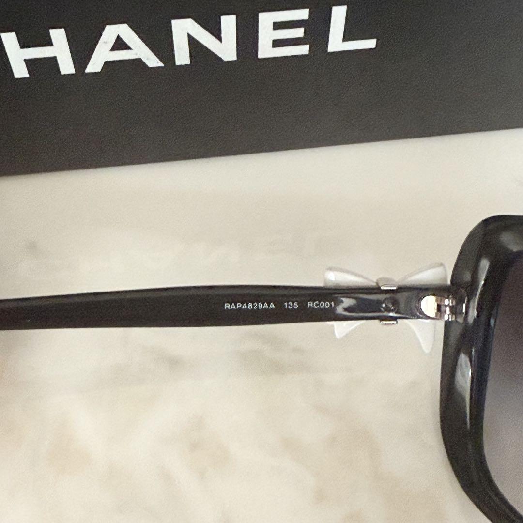 CHANEL ブラックサングラス リボンデザイン - メルカリ