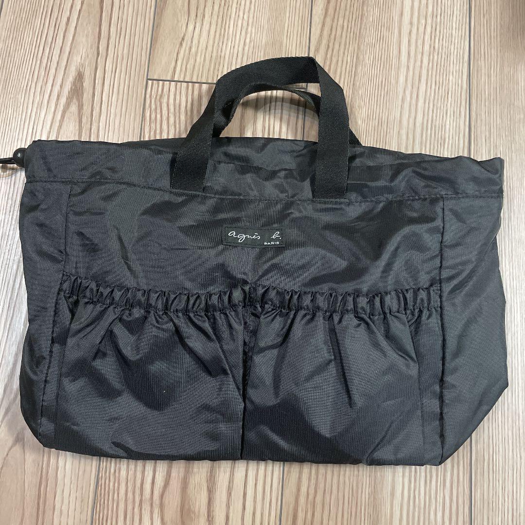 アニエス・ベー トートバッグ GL11 E BAG ロゴ＆ボーダー