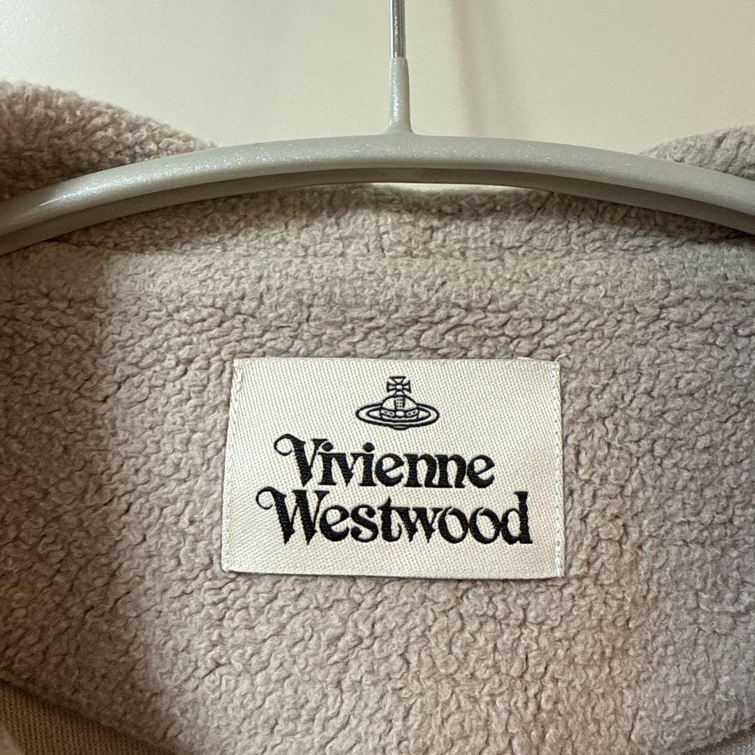 Vivienne Westwood フリースパーカー ピンクベージュ サイズS Vivienne Westwood フリースパーカー ピンクベージュ サイズS