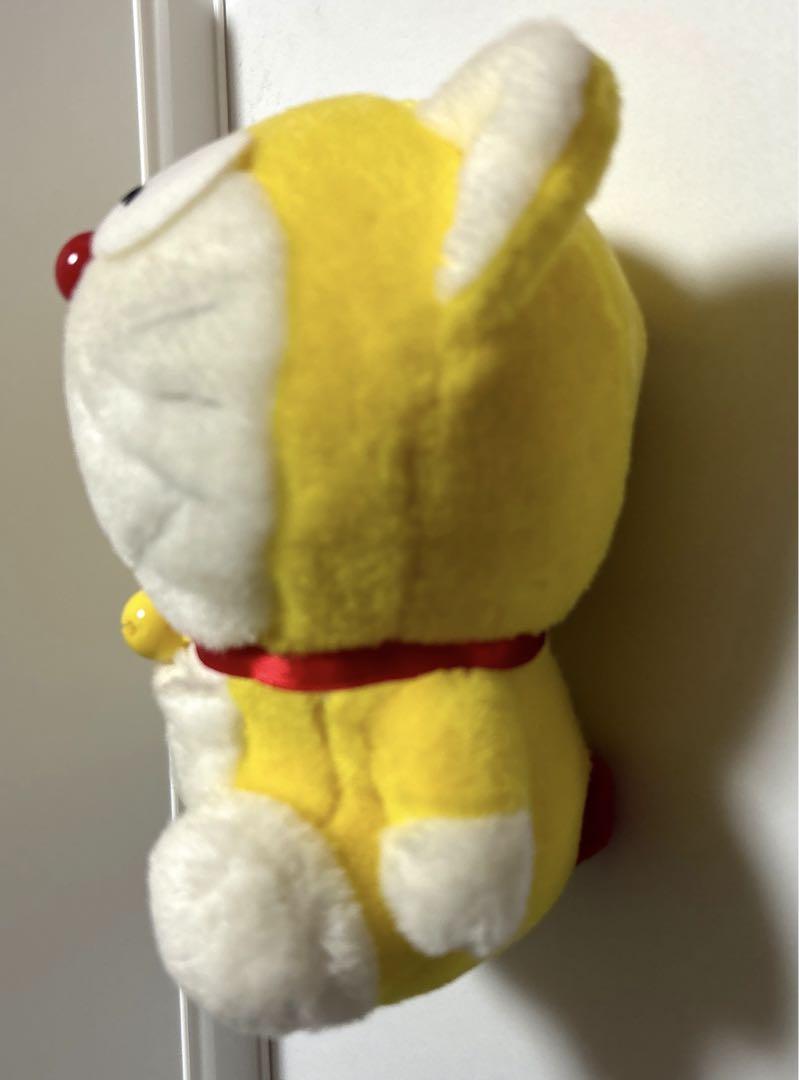 レア　元祖ドラえもん　耳付き　黄色い　ぬいぐるみ　タグ付き ドラえもん 特大サイズ MORE バースデーぬいぐるみ 元祖