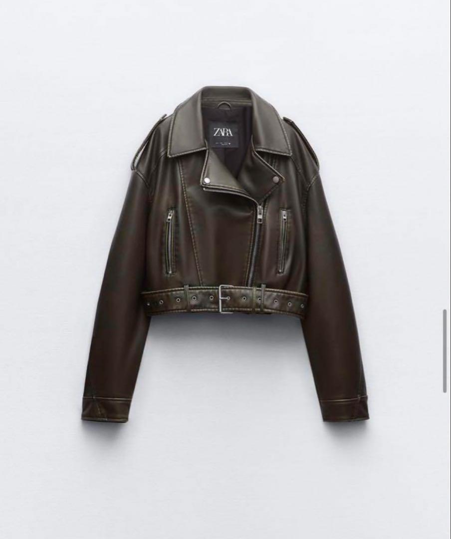 【激レア】GAP レザージャケット　ダークブラウン 7d45ed0a870c1bfa39ba3dbb7afd67