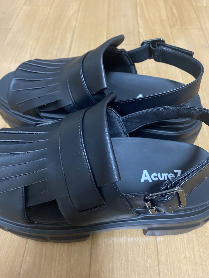 専用　AcureZ オトナの厚底トラッドサンダル フリンジデザイン アキュアーズ AcureZ オトナの厚底トラッドサンダル フリンジ