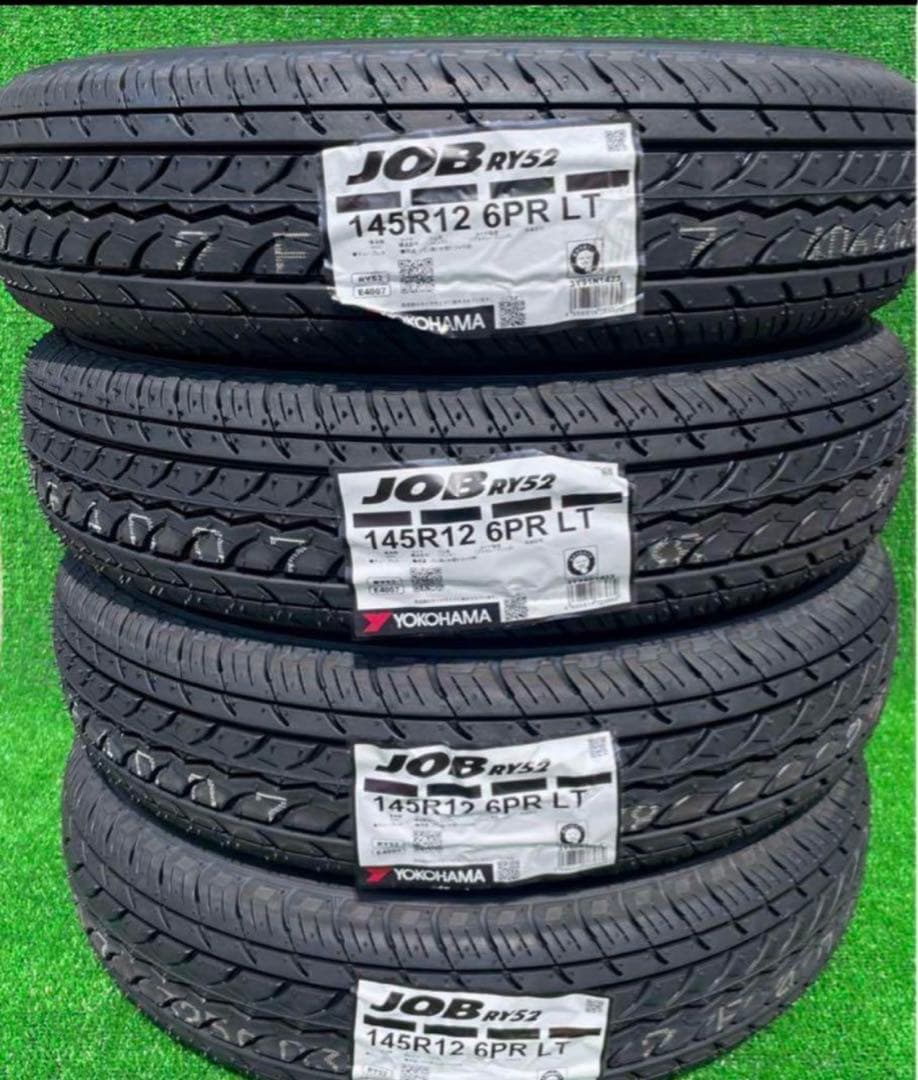 ヨコハマタイヤ　RY52 145/12 6PR 軽トラ軽箱新品タイヤ