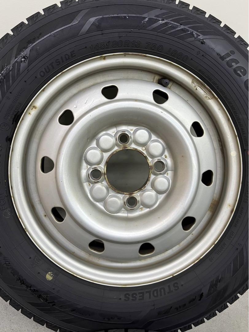 145/80R13 2022年製✨ ヨコハマ バリ山 スタッドレスタイヤ 4本