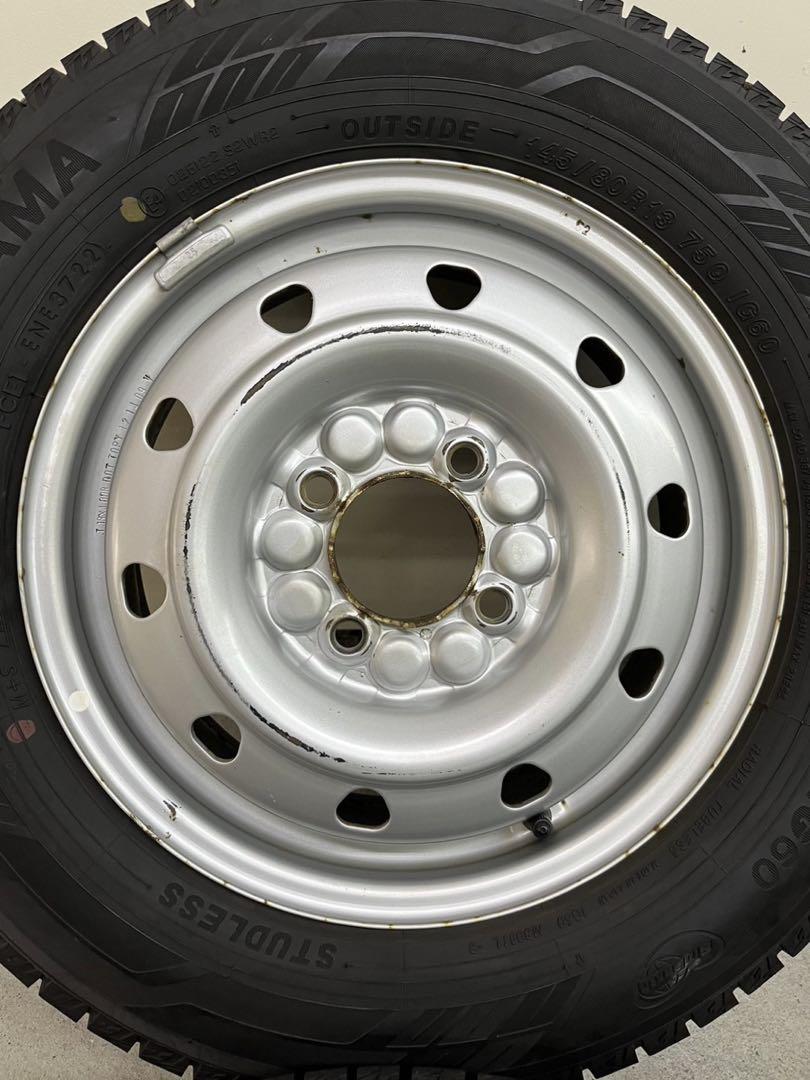145/80R13 2022年製✨ ヨコハマ バリ山 スタッドレスタイヤ 4本