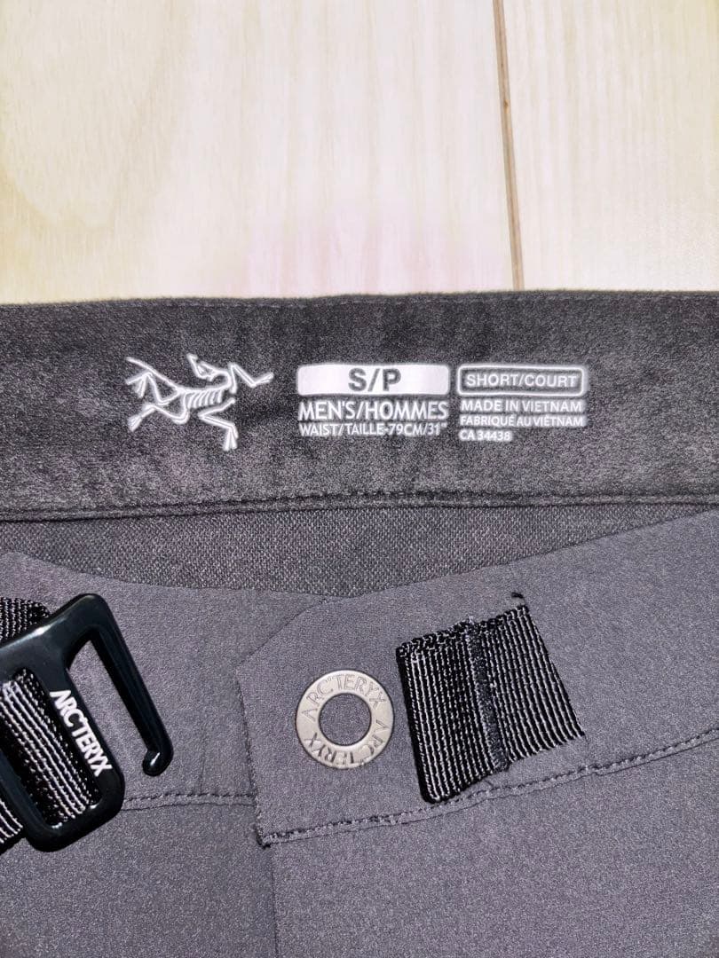 アークテリクスガンマLTパンツ　ブラックS ショート