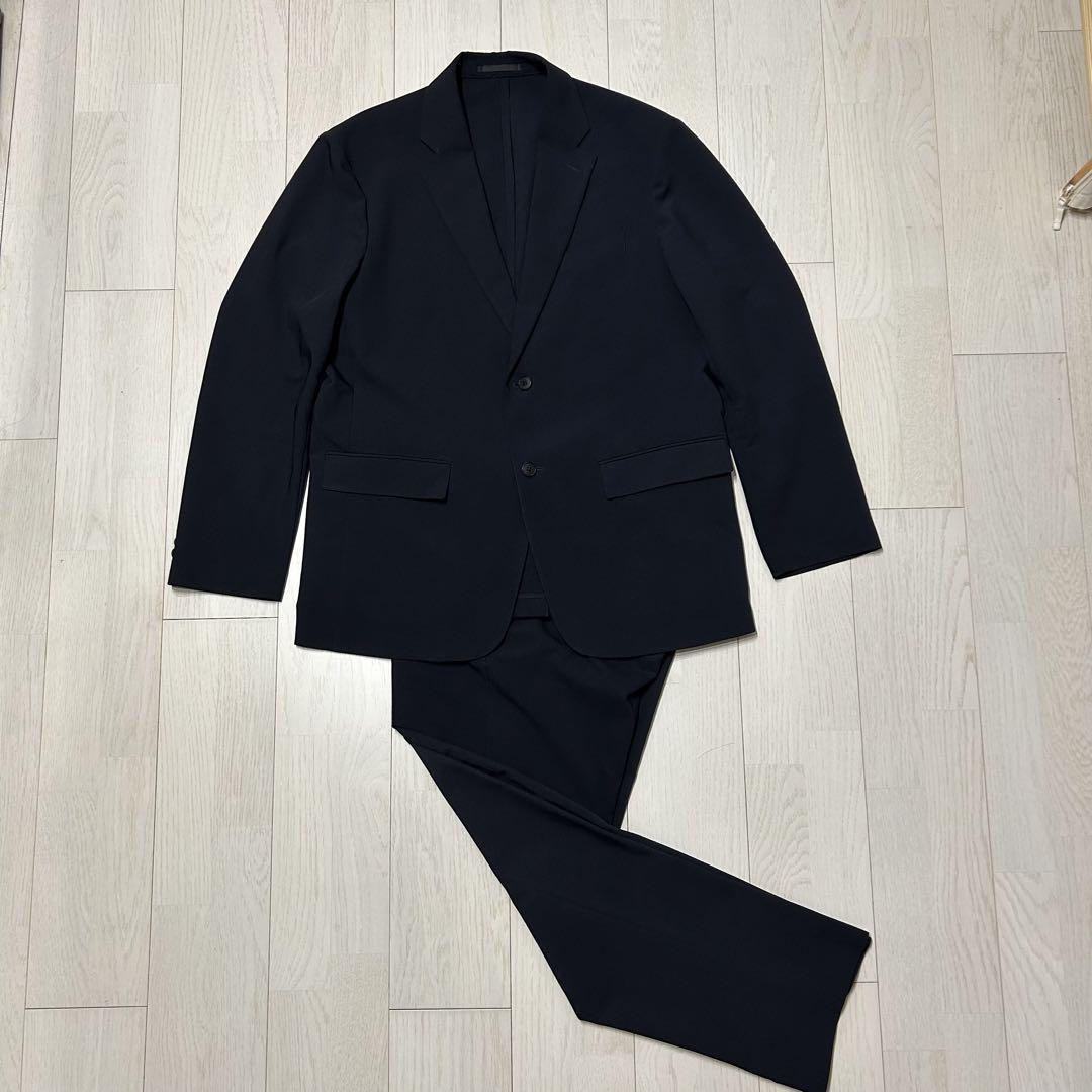 UNIQLO ユニクロ 感動ジャケット＋パンツ 上下セット ネイビー