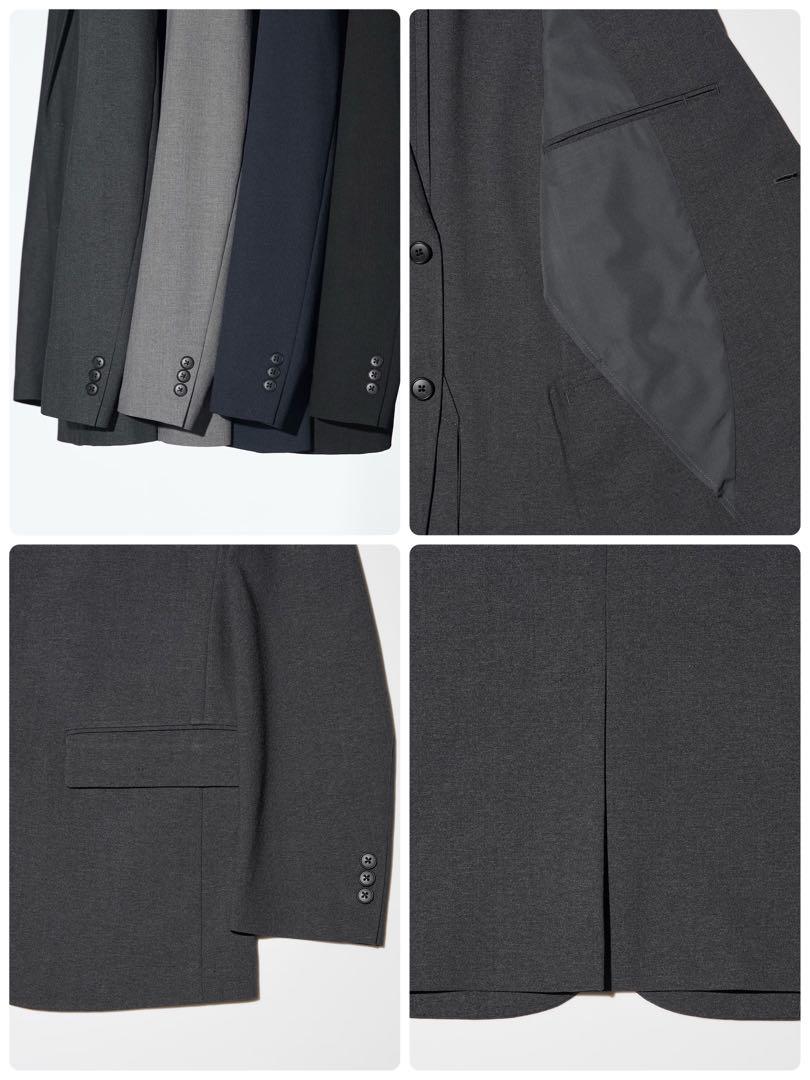 UNIQLO ユニクロ 感動ジャケット＋パンツ 上下セット ネイビー