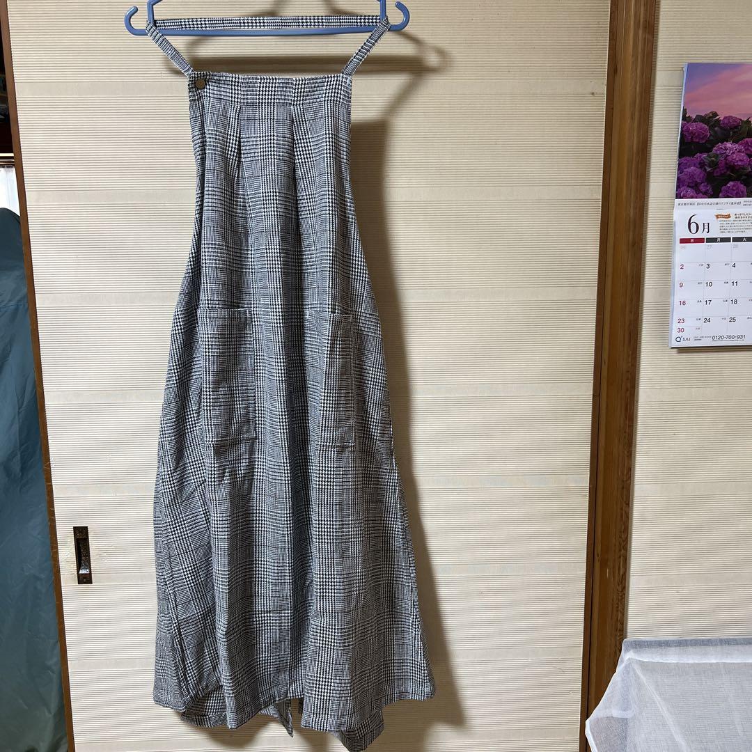 千鳥格子エプロン