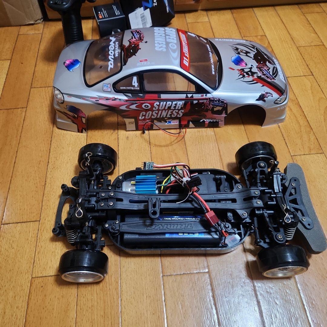 専用　　タミヤ ドリフト ラジコン フルセット　改造　TT01　シルビア 動画あり 即決《送料無料》 改造シャーシ タミヤ ドリフト