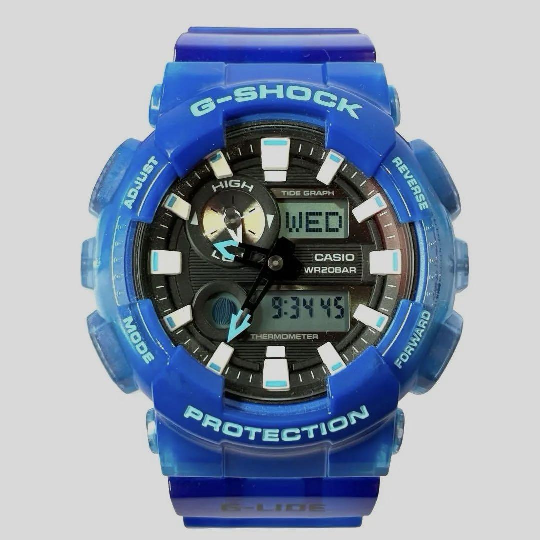 CASIO G-SHOCK クリアブルー G-SHOCK G-LIDE クリアブルー GAX-100MSA CASIO - メルカリ