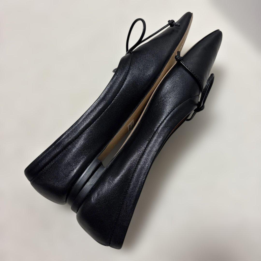 PIPPI CHIC ブラック パリゴ フラットシューズ 22.5cm - メルカリ