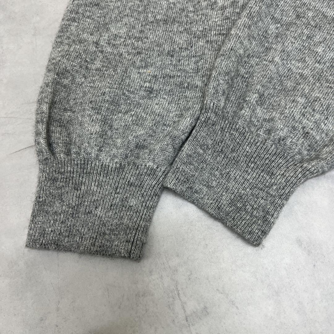 オーラリー 2024SS スキッパーニット カシミヤ シルク グレー