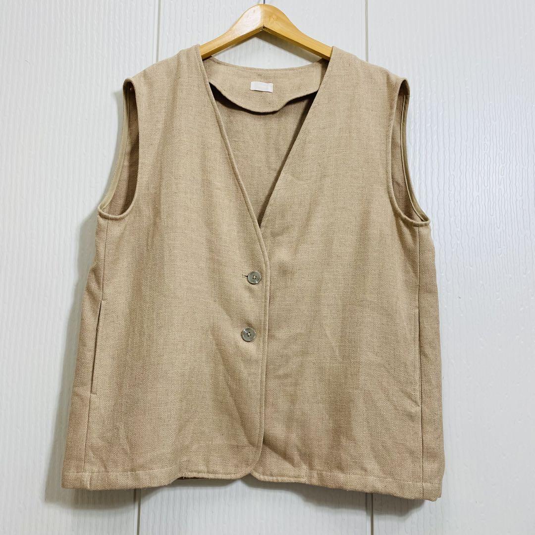ollun リネンジレ（linen gilet）