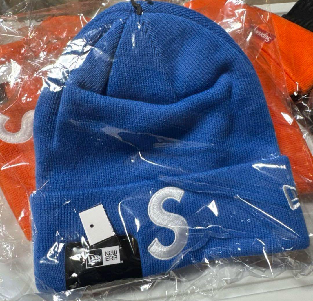 メンズウェア Supreme New Era S Logo Beanie \"blue\"