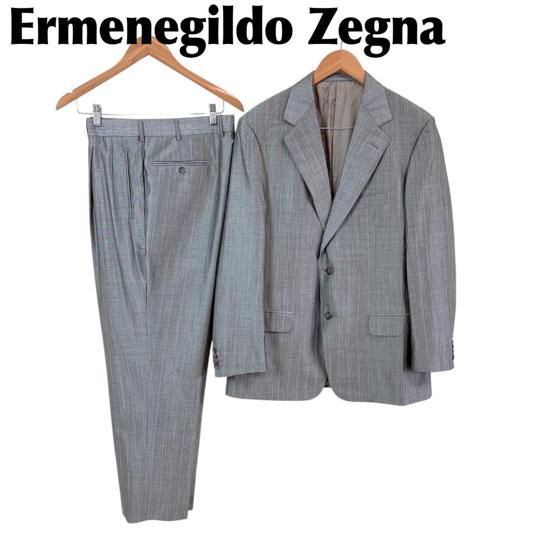 エルメネジルドゼニア ZEGNA スーツセットアップ シングル 52R シルク混