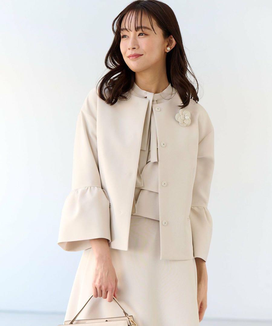 未使用級✨24AW 組曲 コンフォータブルドレープ フレアスリーブジャケット