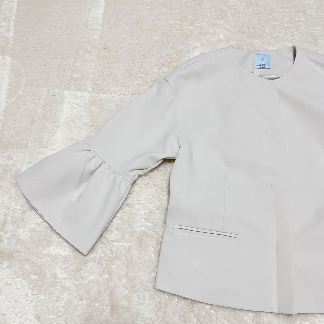 未使用級✨24AW 組曲 コンフォータブルドレープ フレアスリーブジャケット