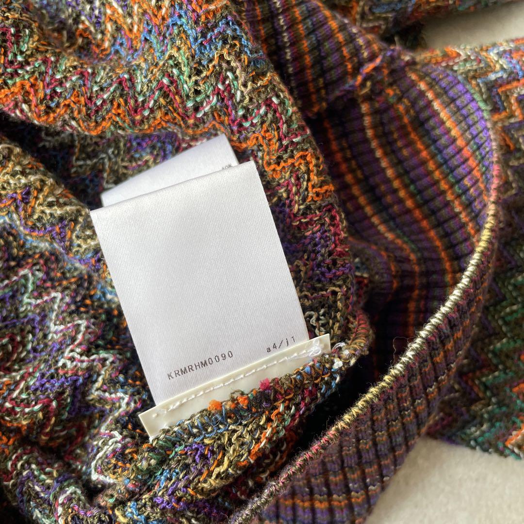 新品同様 ミッソーニ MISSONI クルーネック ニット マルチカラー