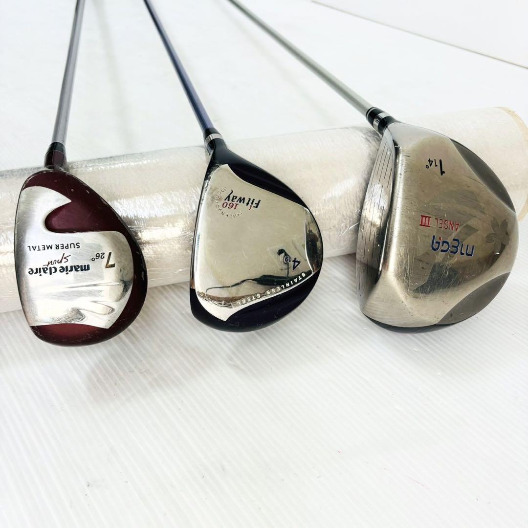 やさしいレディース MIZUNO FILA ゴルフセット 簡単 かわいい