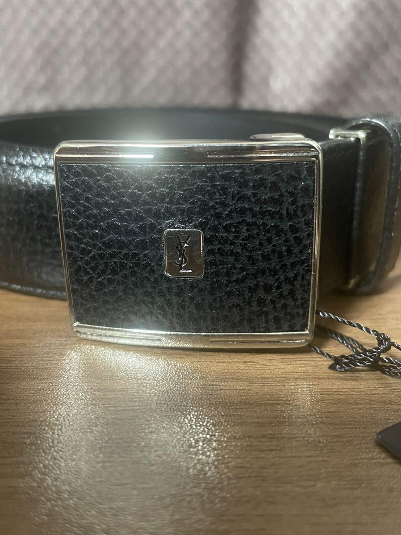 【新品未使用】【イブサンローラン】【YSL】【ブラックベルト】本革レザー